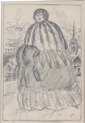 Кустодиев Борис Михайлович. Купец. Купчиха